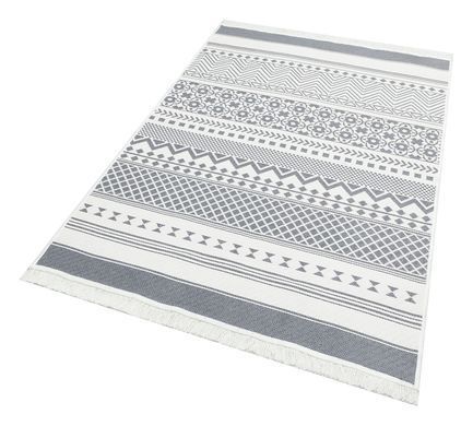 Безворсовый хлопковый ковер Aura AR 07 Grey, 120х180