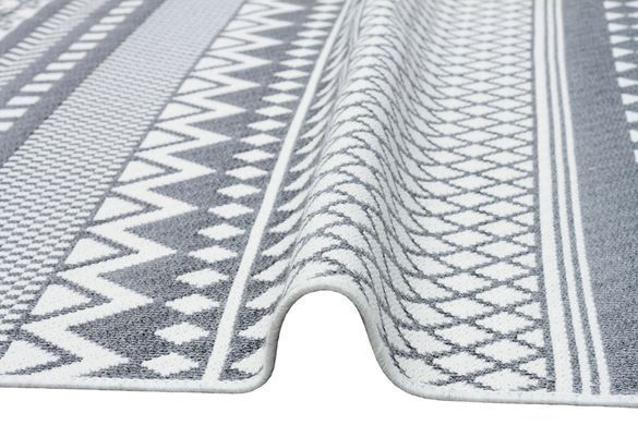 Безворсовый хлопковый ковер Aura AR 07 Grey, 120х180
