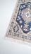Безворсовий бавовняний килим Amora AM 003 BLUE 60x90