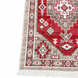 Безворсовий бавовняний килим Amora AM 003 RED 60x90