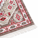 Безворсовий бавовняний килим Amora AM 003 RED 60x90