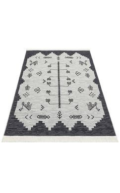 Безворсовый хлопковый ковер Aura AR 23 Grey, 80х150