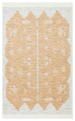 Безворсовый хлопковый ковер Aura AR 23 Yellow, 80х150